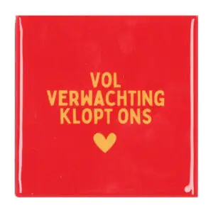 Vol verwachting klopt ons hart