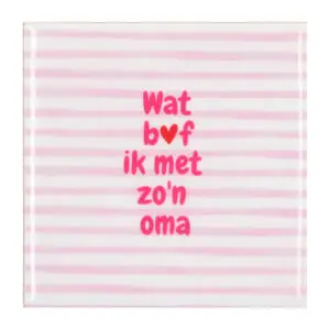 Wat bof ik met zo'n oma