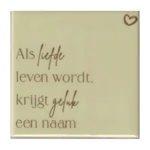 Als liefde leven wordt