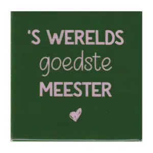 's Werelds goedste meester