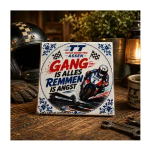 TT Assen - Gang is Alles 15x15 cm
